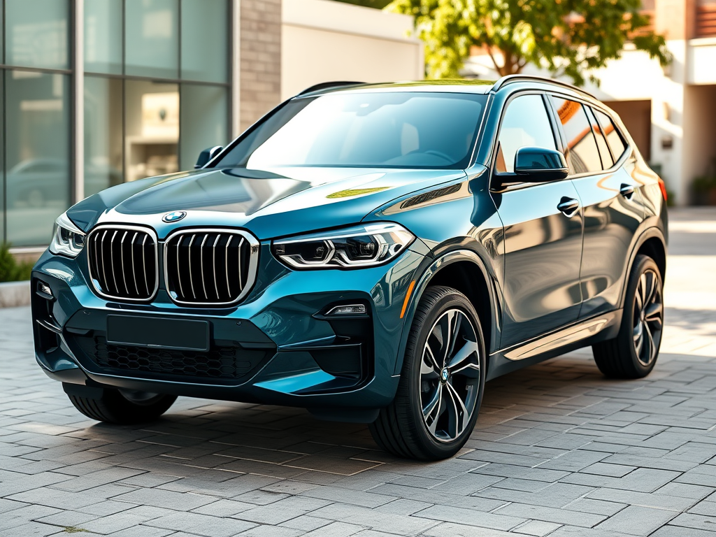 BMW EV in TEAL. Need a home EV charging station?